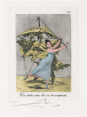 SALVADOR DALÍ Les Caprices de Goya.